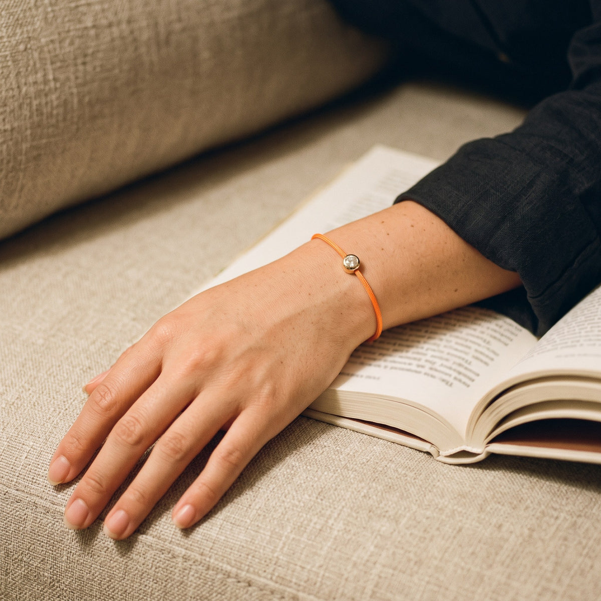 orange: With a good book